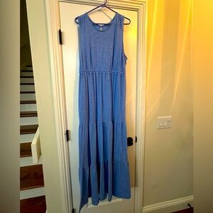 Caslon Tiered Sleeveless XL Maxi Dress